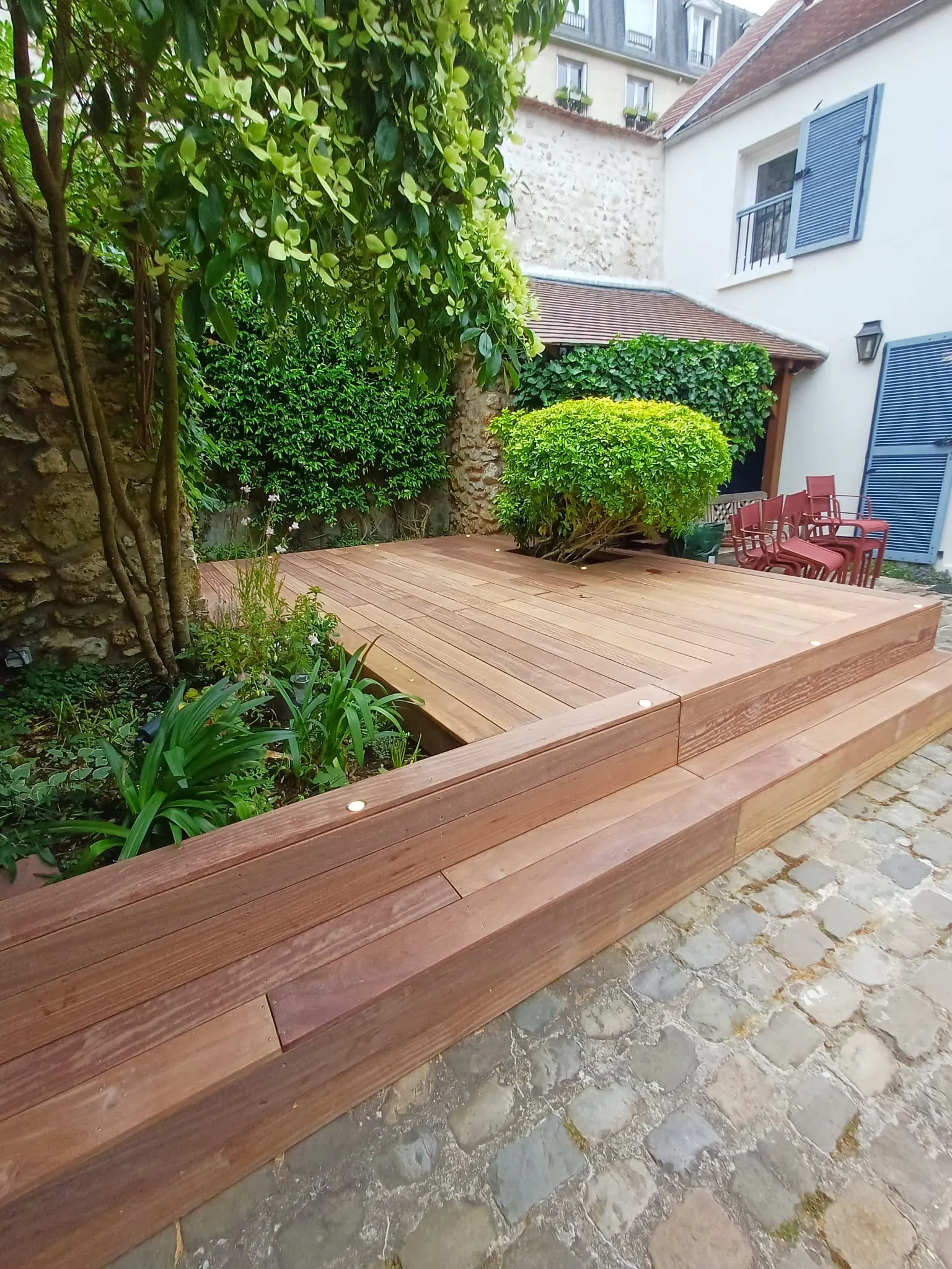 Terrasse en cumaru sur mesure