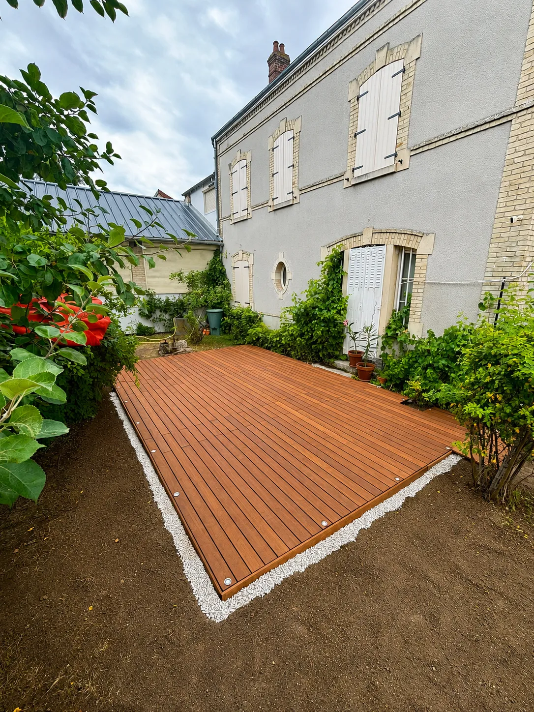 Terrasse en bois exotique